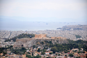 Fototapeta na wymiar Athens panoramic view