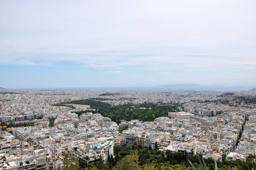 Fototapeta na wymiar Athens panoramic view