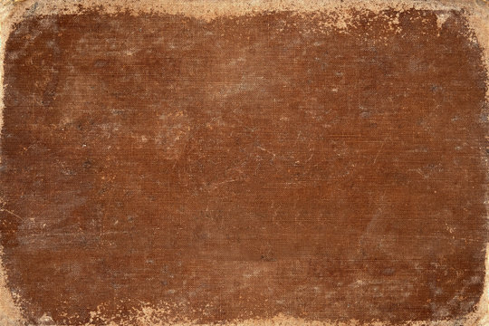 Fototapeta vintage brown book cover. canvas texture. use for background.