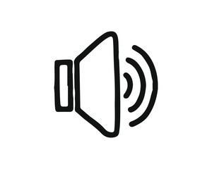 sound icon hand drawn design illustration,designed for web and app