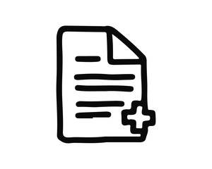 add file icon hand drawn design illustration,designed for web and app