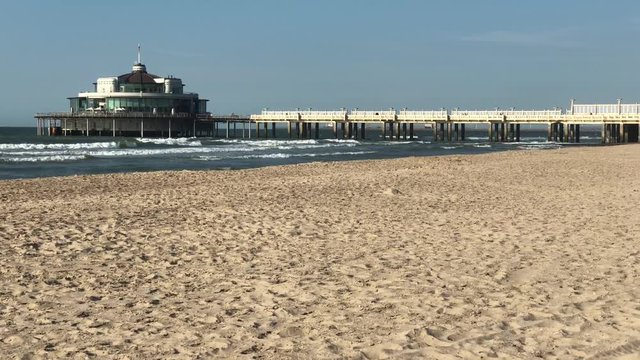 A small stationary clip of the beach of Blankenberge, Belgium with the Pier in the background. Shot in 4K 60fps and slightly colorgraded. Might need some minor stabilization.