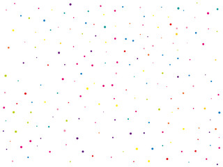 Background with colorful glitter, confetti. Polka dots, circles, rounds. Fiesta pattern. Vector illustration