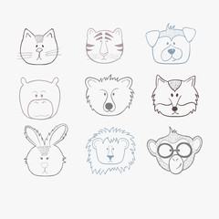 animals faces