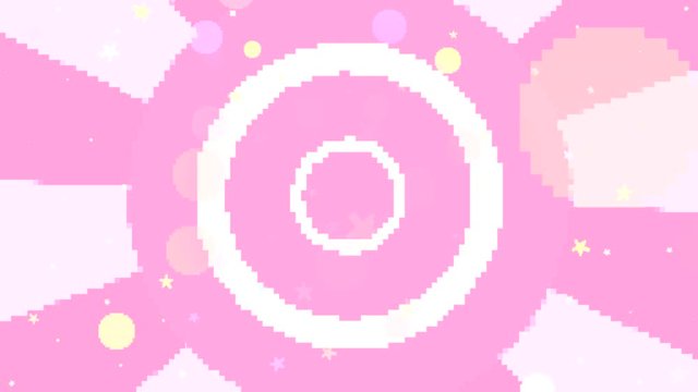 Pink cartoon pixel art style background. (Looped)