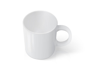 Realistic mug mock up template 