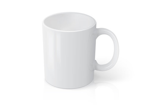 Realistic mug mock up