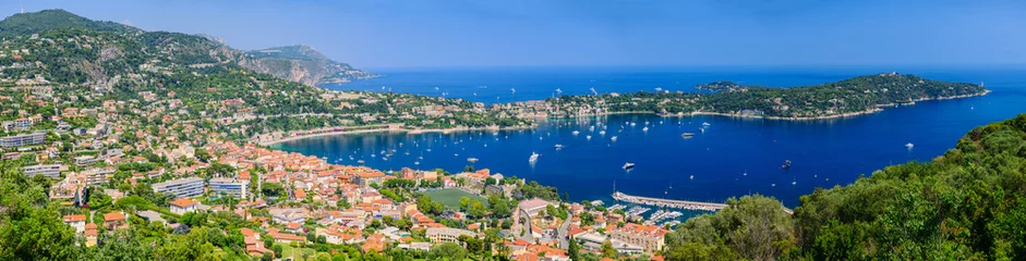 Peel and stick wallpaper Villefranche-sur-Mer, French Riviera Great beautiful panorama of Villefranche-sur-Mer. French Riviera. Cote d'Azur.