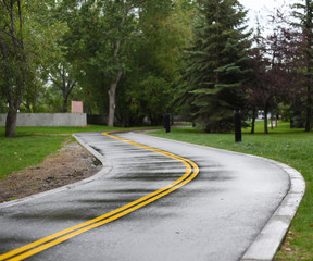 New bike path after rain