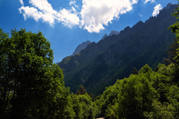 Fototapeta na wymiar mountains of the North Caucasus