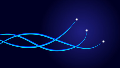 Digital wave, abstract gradient curves