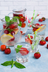 Cold transparent drink