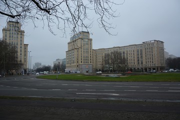 Karl Marx Boulevard and the buildings 