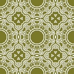 Seamless stylish vector illustration with geometric ornament pattern. Abstract design. For wallpaper, decorative design