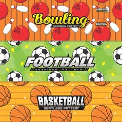 Obraz premium Sport Seamless Pattern