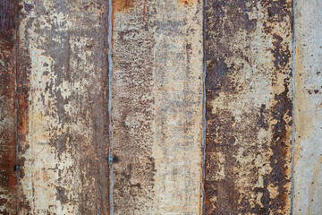 Rusted on surface of the old iron, Deterioration of the steel, Decay and grunge Texture background
