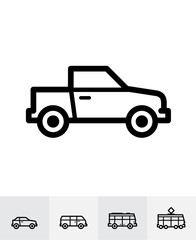 Fototapeta na wymiar Transportation and Vehicles Icons with White Background
