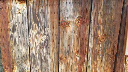 weathered wooden gate