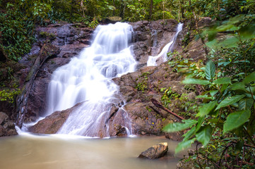 Kathu Waterfall in Phuket is a conservation area surrounding with the lush green forest. There...