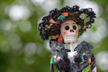 Model  of La Catrina Calavera for Mexico Day of the Dead