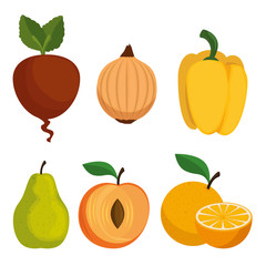 healthy food menu icons
