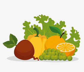 healthy food menu icons