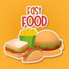 fast food restaurant menu
