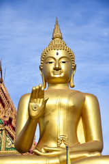 Face of buddha statue , Thailand.