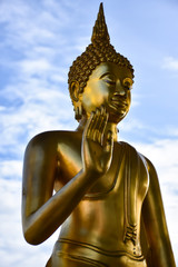 Fototapeta premium Face of buddha statue , Thailand.