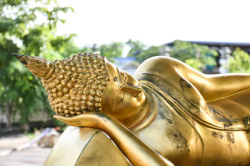 Face of buddha statue , Thailand.