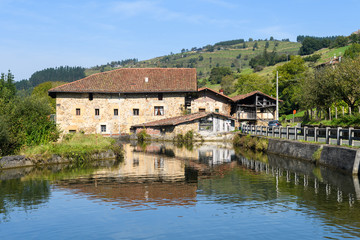 Fototapeta na wymiar country house at Basque Country