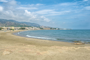 Mediterranean coast, sea. Alcossebre, Valencia Spain. 