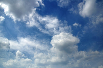 Blue sky with cloud
