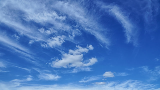 Blue sky and the cludy background