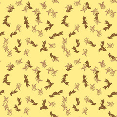 Obraz na płótnie Canvas Military camouflage seamless pattern in yellow, beige and brown colors