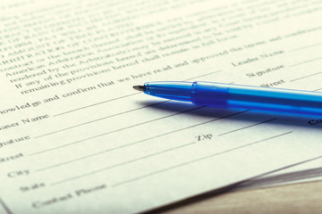 Lease or Rental agreement document