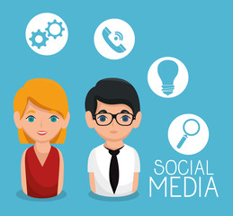 social media community characters