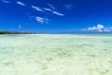 竹富島の西桟橋の海