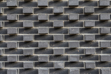 Gray brick wall