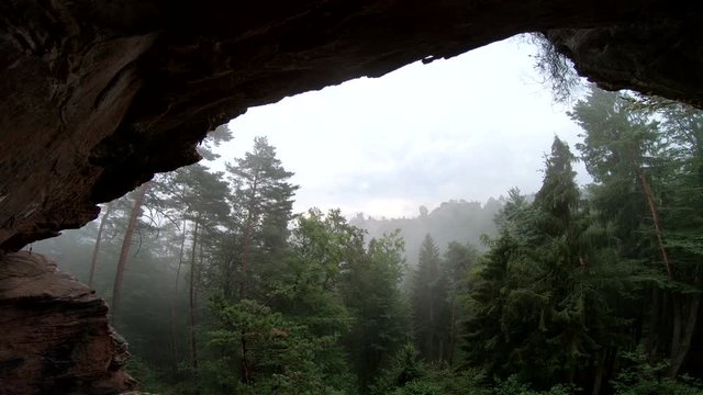 B&uuml;ttelfelsen, Dahner Felsenland, Felsformation, Ausblick