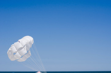 parachute in the sky
