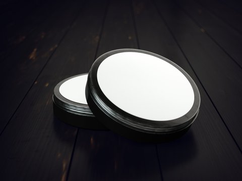 Set of vintage tools of a barber product packaging mockup