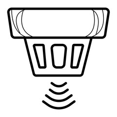 Smoke alarm system vector