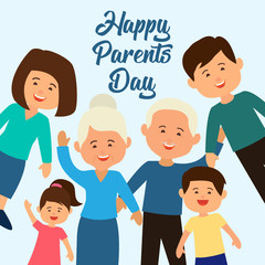 Obraz premium happy parents's day concept