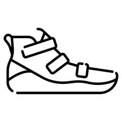 High cut rubber shoes icon