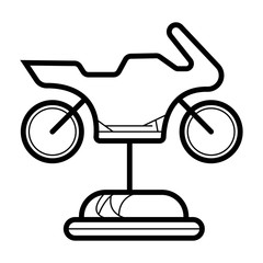  rocking motorcycle on spring