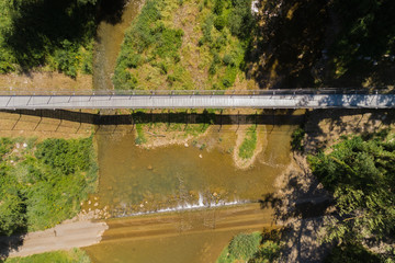 Brücke über die Payre an der via Rhona