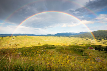 Fototapeta premium Rainbow in the mountains