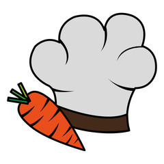 carrot fresh with chef hat