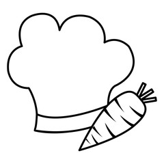carrot fresh with chef hat